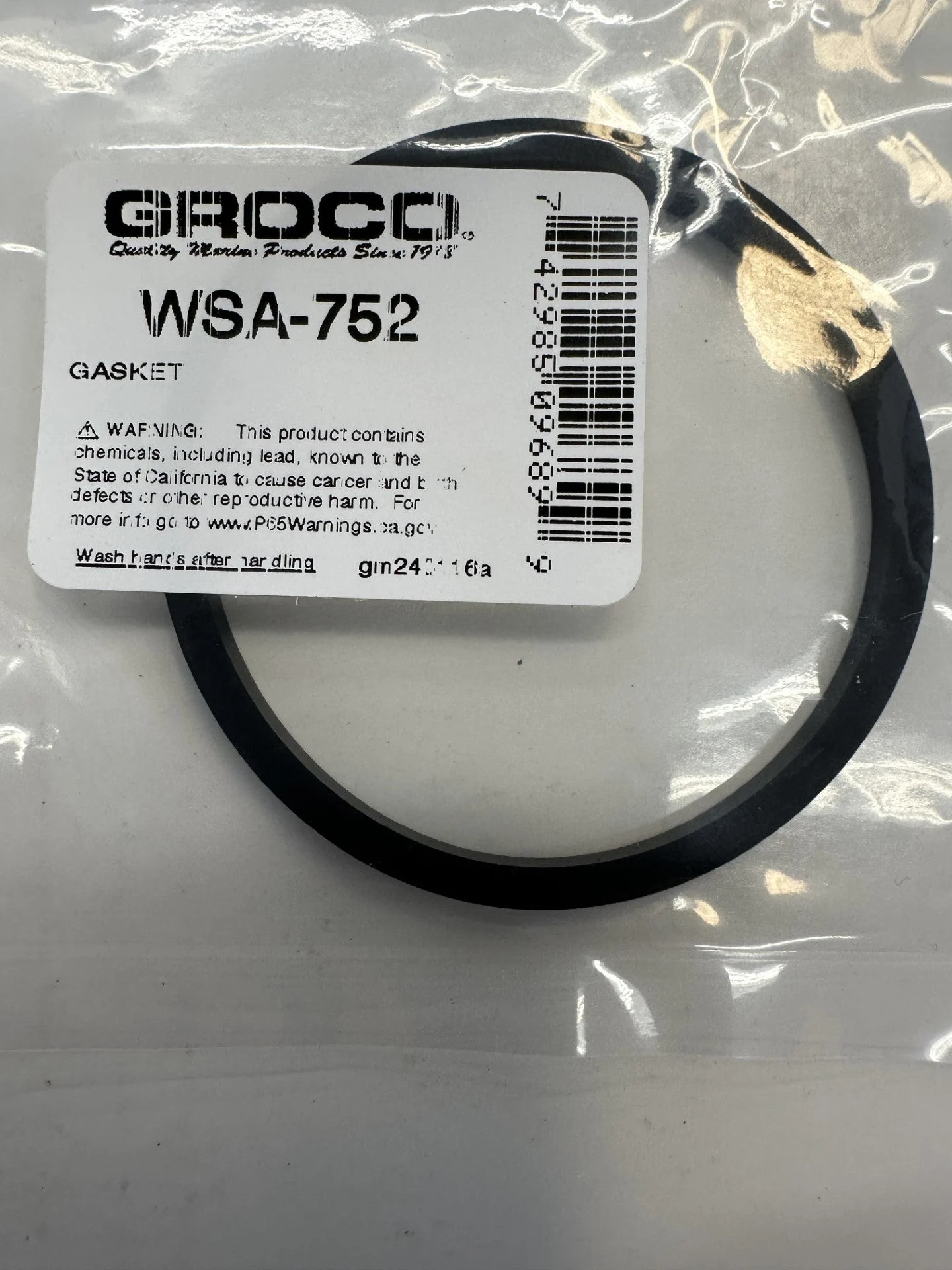 GROCO Strainer Gasket For WSA750