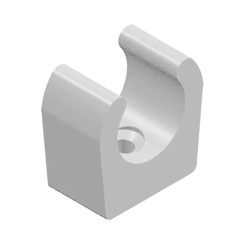 TUBE CLIP 15mm WHITE