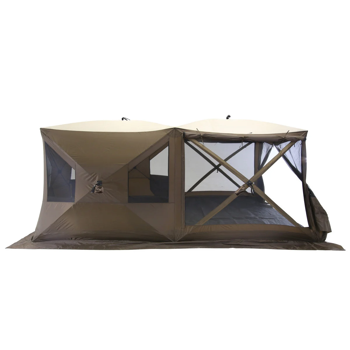 Quick-set By Clam 14628 Cabin Screen 4-sided Shelter With Zip Down Sides - 14628