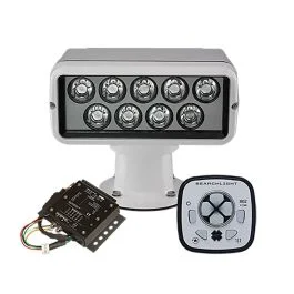 Acr Rcl-100 Led White Searchlight W/Urp-103 Wired Point Pad & Urc-104 Master Controller