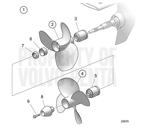 Volvo Penta - h' Hub Small Bore (22754757)