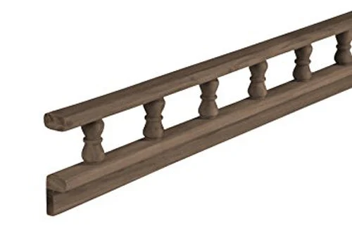 SeaTeak Pinrail, L-Type, Teak 5' x 3-1/2"
