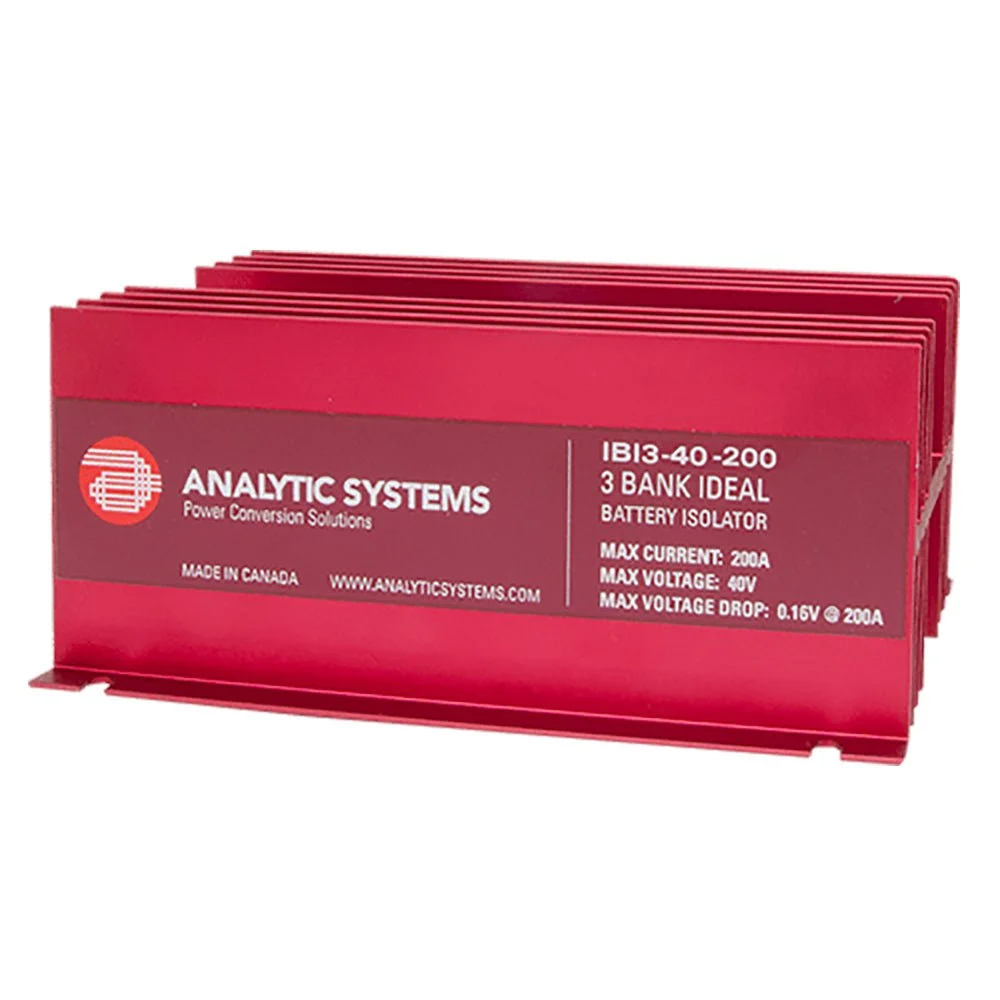 Analytic Systems 200A, 40V 3-Bank Ideal Battery Isolator – Marine Boat Replacement Part