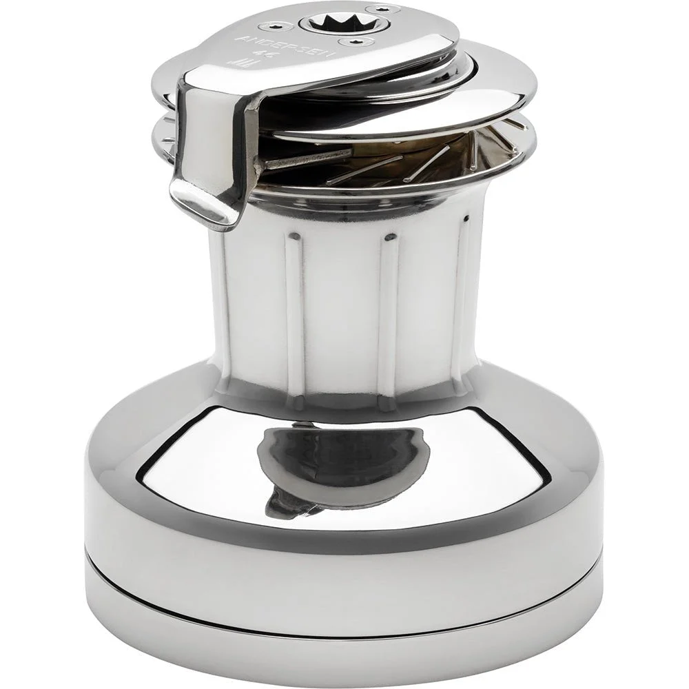 Andersen 46 ST FS - 2-Speed Self-Tailing Manual Winch - Full Stainless Steel – Marine Boat Replacement Part