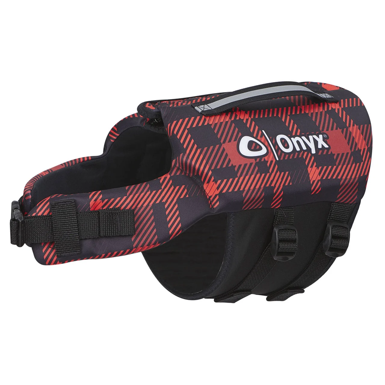 Full Throttle 157200-100-030-19 Neoprene Pet Vest - Medium (30-60 lbs.), Red Plaid - 157200-100-030-19