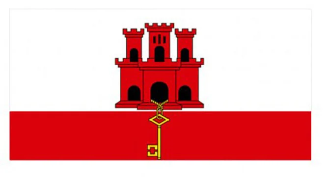 Annin Gibraltar Courtesy Flag - 12" x 18"