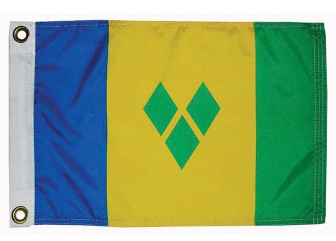 Annin St. Vincent & Grenadin Courtesy Flag - 12" x 18"
