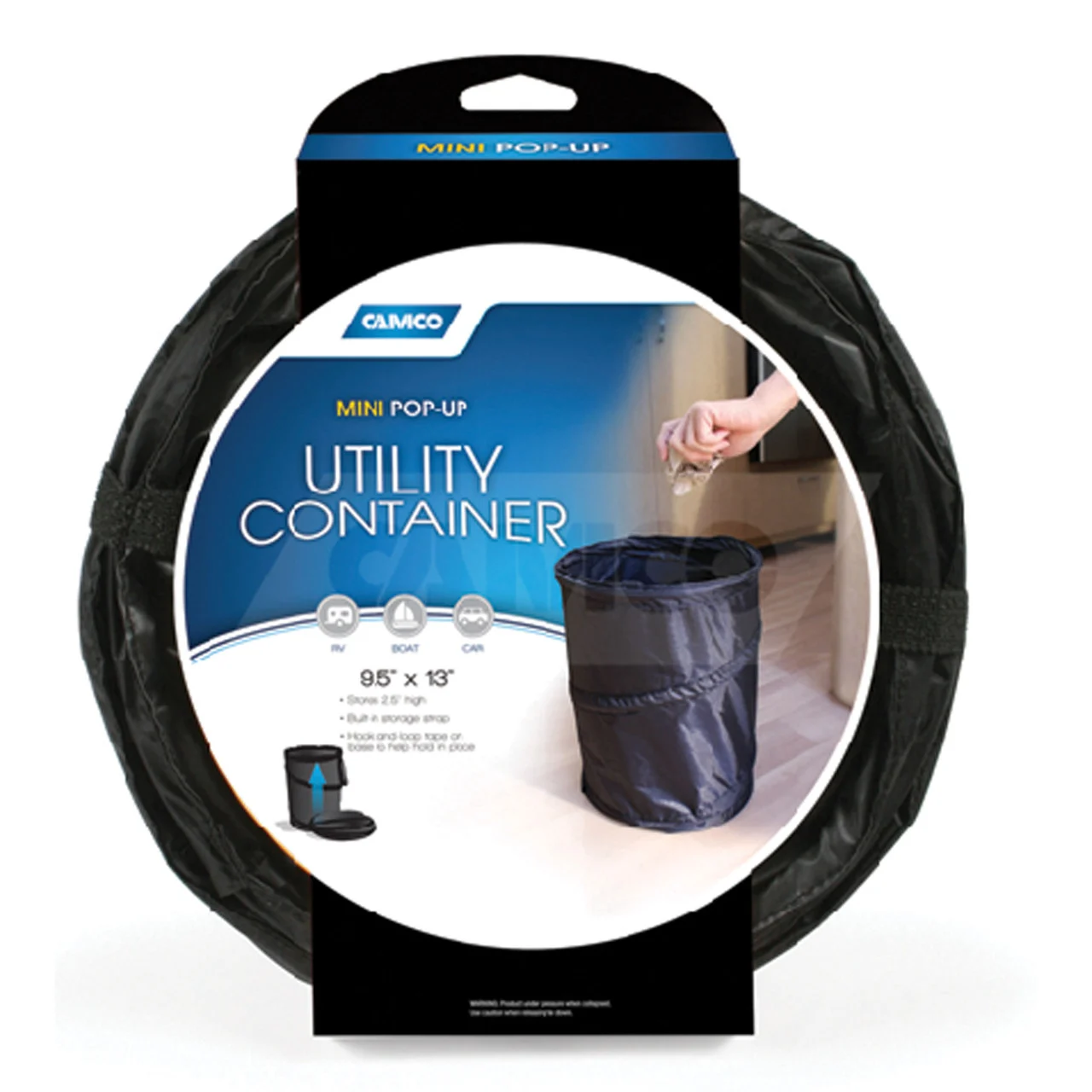 Camco 42903 Mini Pop-up Utility Container - 9.5" x 13" - 42903