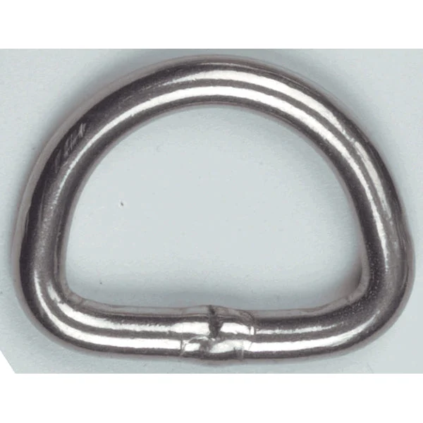 Bainbridge D-Ring 50mm x 6mm Welded Stainless Steel