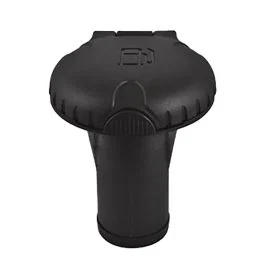 Attwood Deck Fills F/Pressure Relief Systems - Straight Body - Scalloped Black Plastic Cap