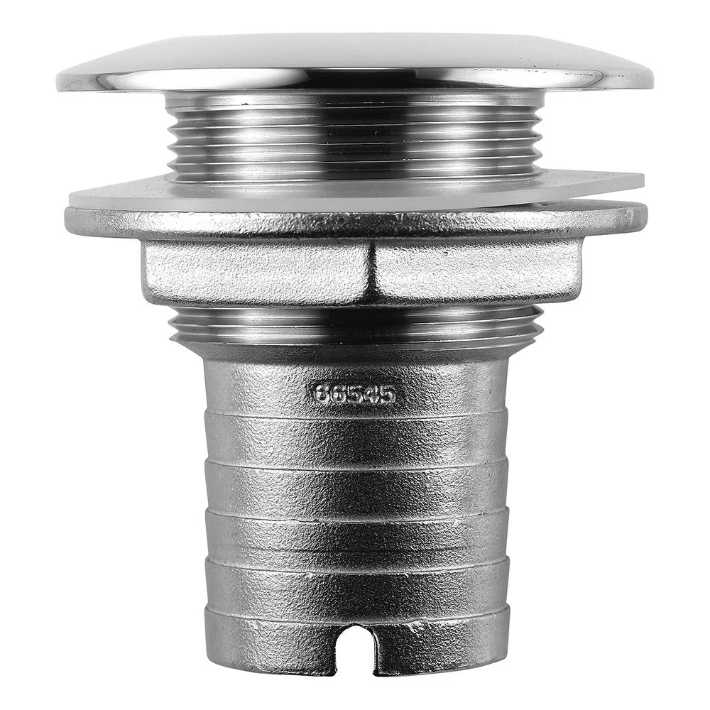 Attwood Marine Stainless Steel Thru-Hull Short Straight Barbed - 1-1/2" Inner Diameter