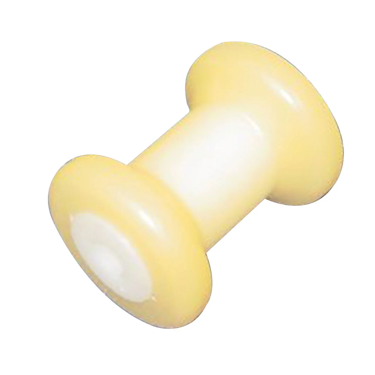 C.H. Yates 410Y-4 Yellow Plastic Spool Roller - 4 in. x 0.5 in. - 410Y-4
