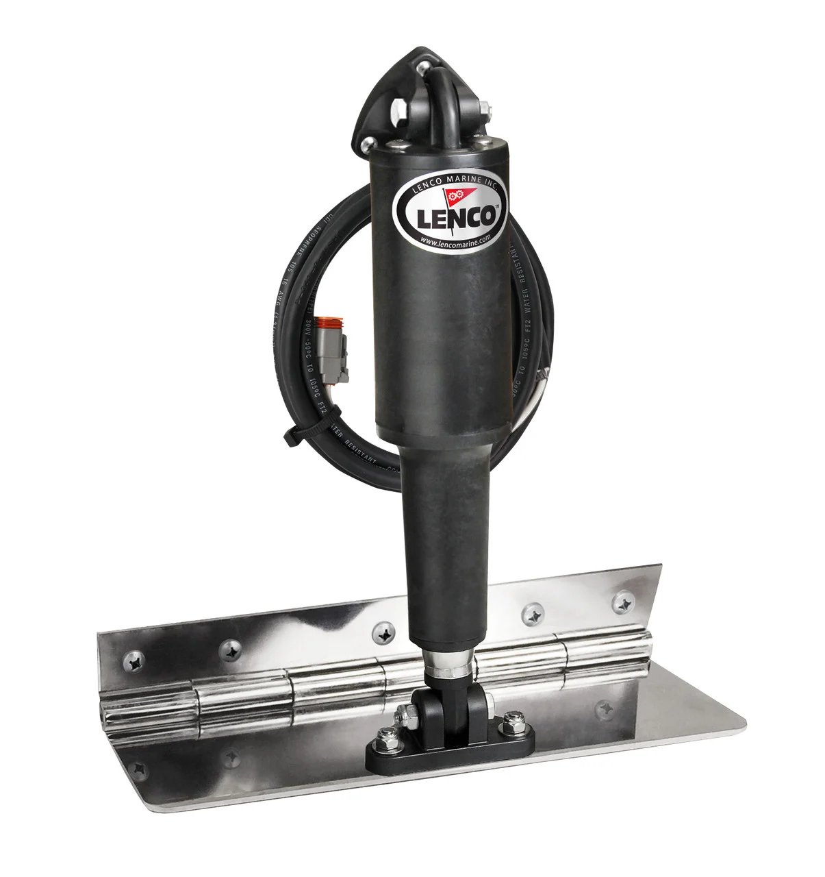 Lenco Marine 15126-101 Electro-Polished Limited Space Trim Tab Kit - Standard, 4" x 12" - 15126-101