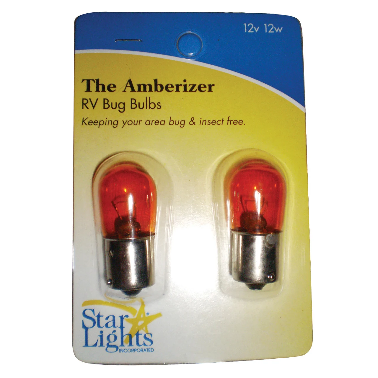 AP Products 016-AB10 Star Lights Amberizer Anti-Bug Bulb - Pack of 2 - 016-AB10
