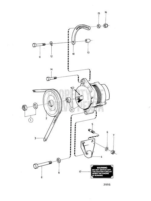 Volvo Penta - V-belt - Volvo Penta (966933)