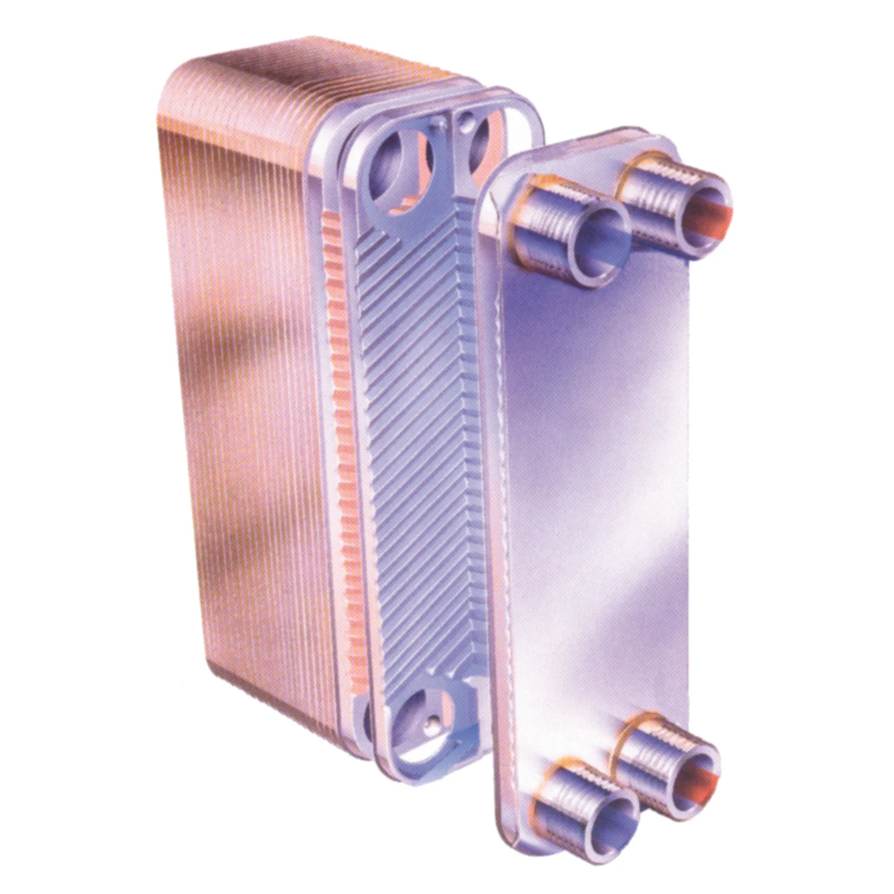 AIC Alliance LB31-30XJ L-Line Single Wall Brazed Plate Heat Exchanger - 140,000 BTU/Hr, 1" MPT - LB31-30XJ
