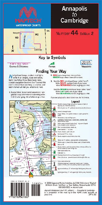 Annapolis to Cambridge Waterproof Chart