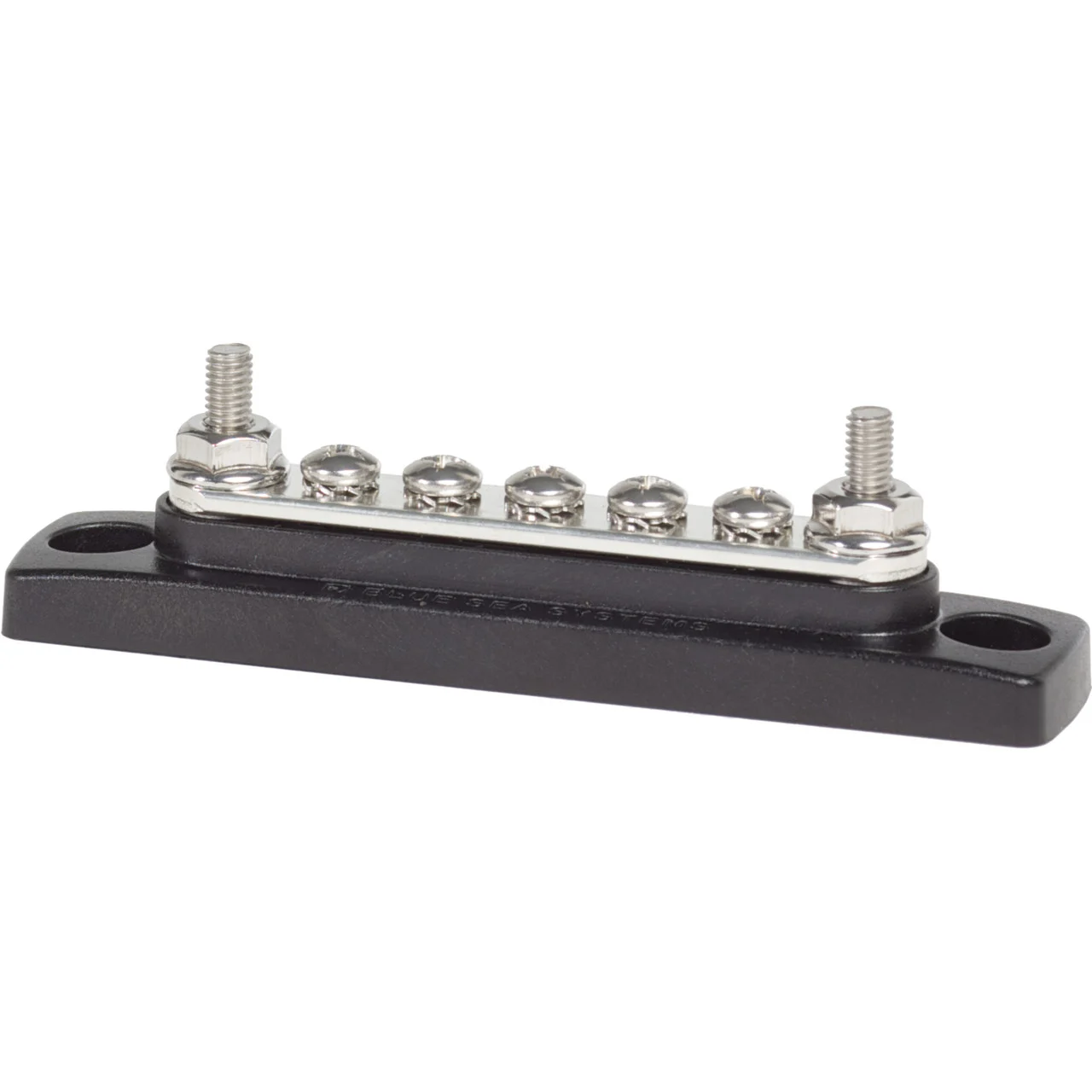 Blue Sea Systems 2304-BSS Common 100A 5-Gang Mini BusBar - 2304-BSS