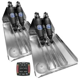 Bennett Marine Bolt 14x20 Dual Electric Trim Tab System W/One Box Indication Unit