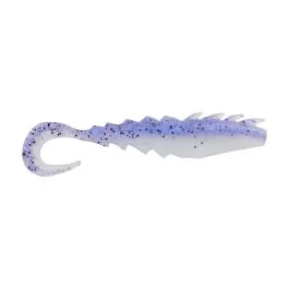 Berkley Gulp! Saltwater Nemesis Prawn Curl Tail - 4" - Violet Haze Fleck