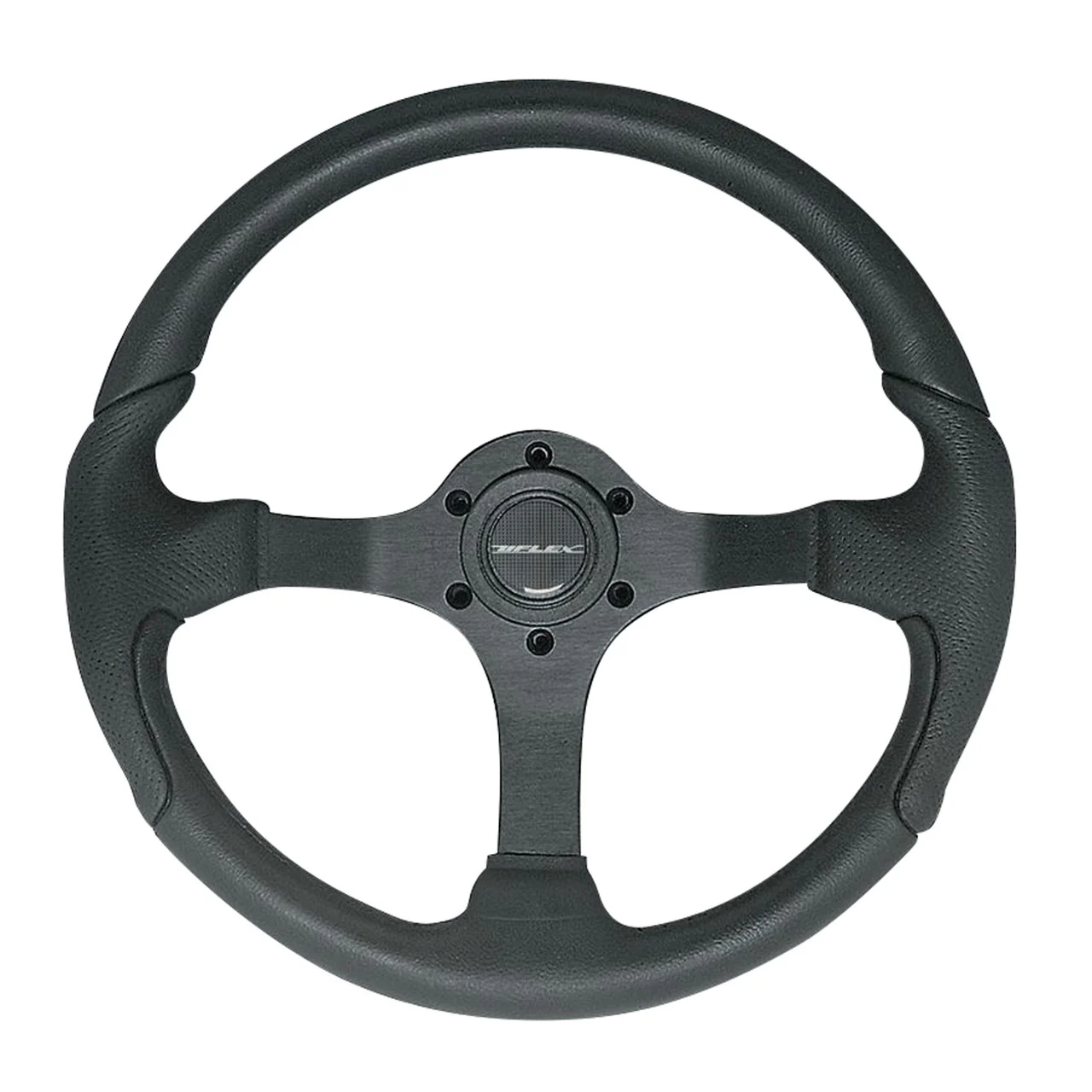 Uflex 61812M NISIDA-B/B Steering Wheel - Black Grip with Black Spokes - NISIDA-B/B