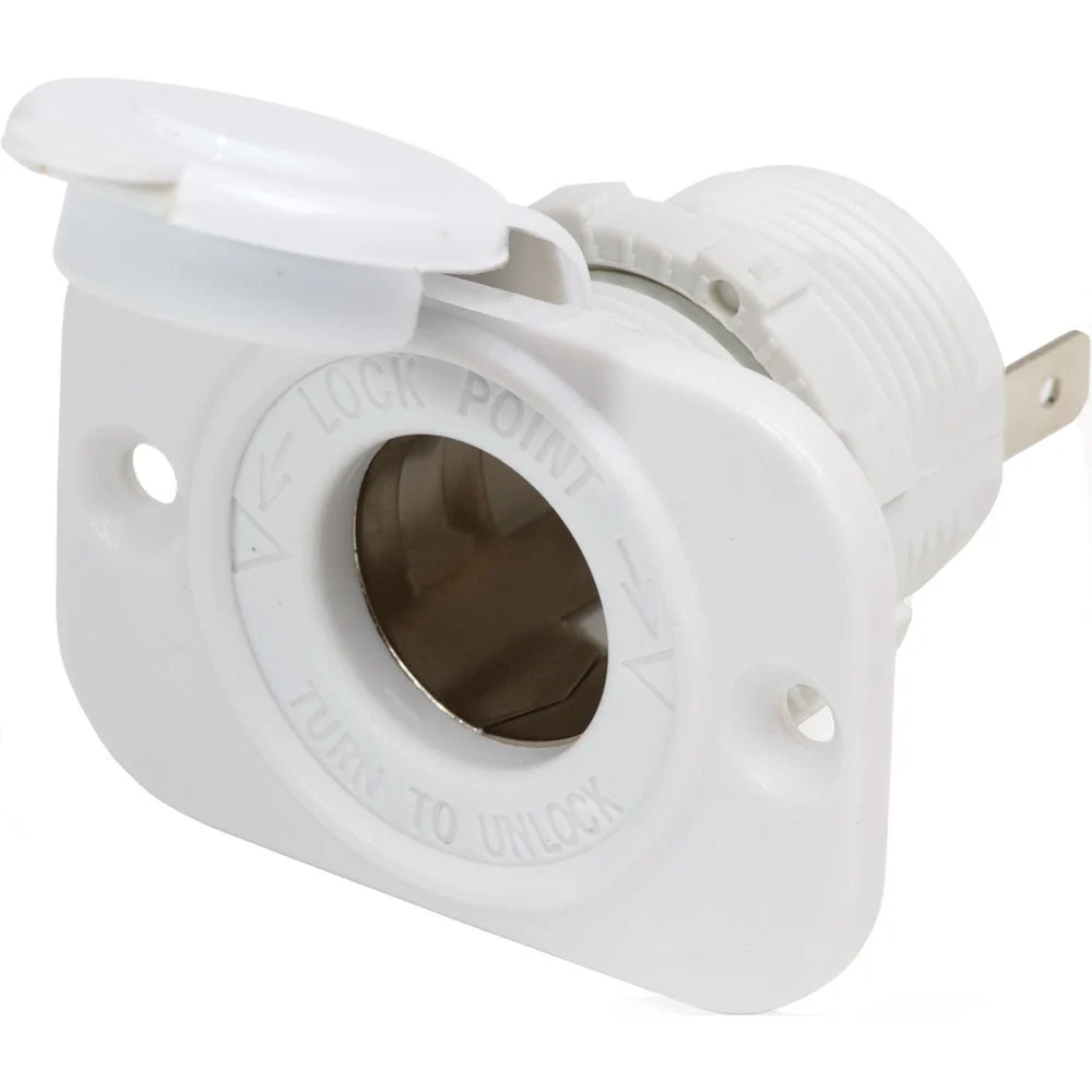 Blue Sea Systems 12V Dash Socket - White – Marine Boat Replacement Part