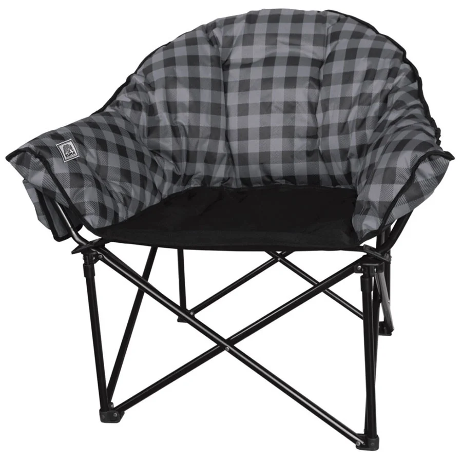 KUMA KM-LBCH-GPB Lazy Bear Chair - Gray Plaid - KM-LBCH-GPB