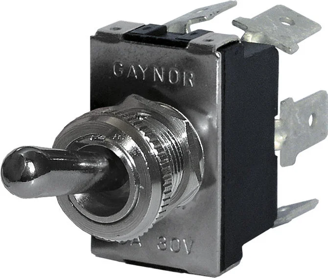 BSS WeatherDeck Toggle Switch DPDT - ON-OFF-ON