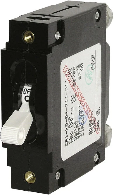 BSS C-Series White Toggle Circuit Breaker - Single Pole 80 Amp