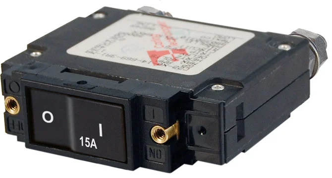 BSS C-Series Flat Rocker Circuit Breaker - Single Pole 15A