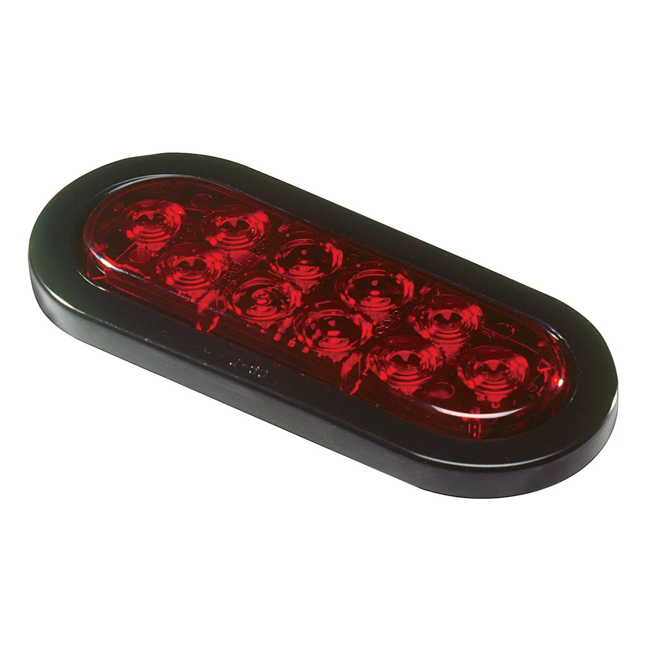Innovative Lighting 260-4403-7 Oval 6" LED Stop/Turn/Tail Light with Grommet Mount - Red/Red Lens with TK Plug - 260-4403-7