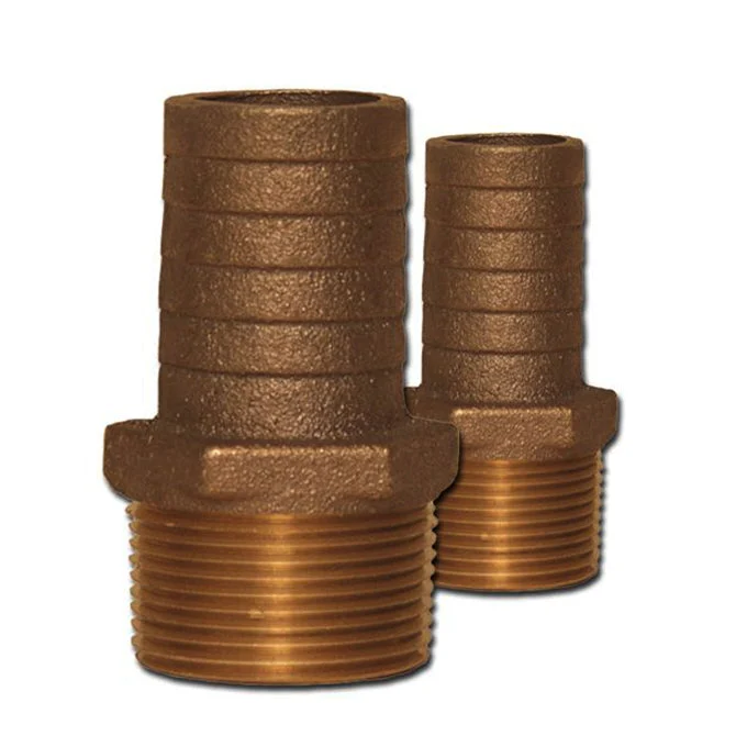 Buck Algonquin Bronze Pipe to Hose Adapter, 3/4 NPT x 5/8 Hose