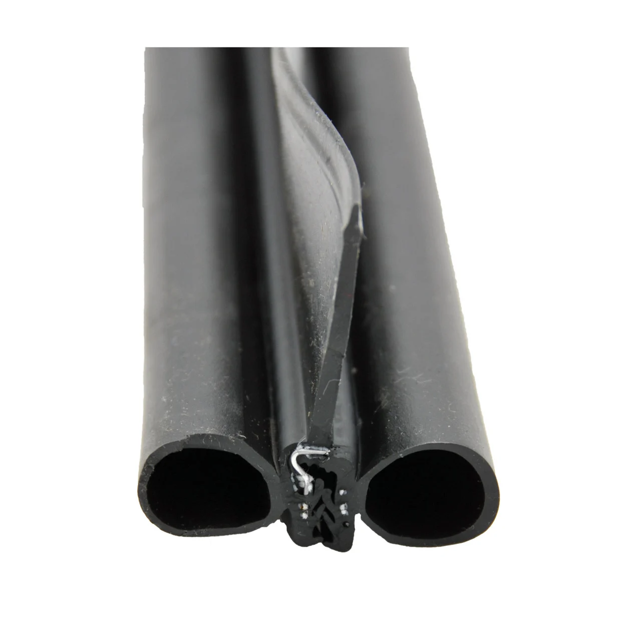 AP Products 018-478 Black Double Bulb Seal with Wiper - 2" x 2.25" x 28' - 018-478