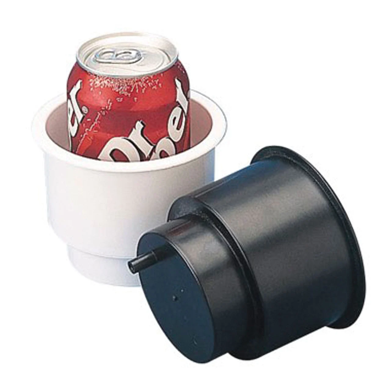 Sea-Dog 588060 Flush Mount Combo Drink Holder with Drain Holes - Black - 588060
