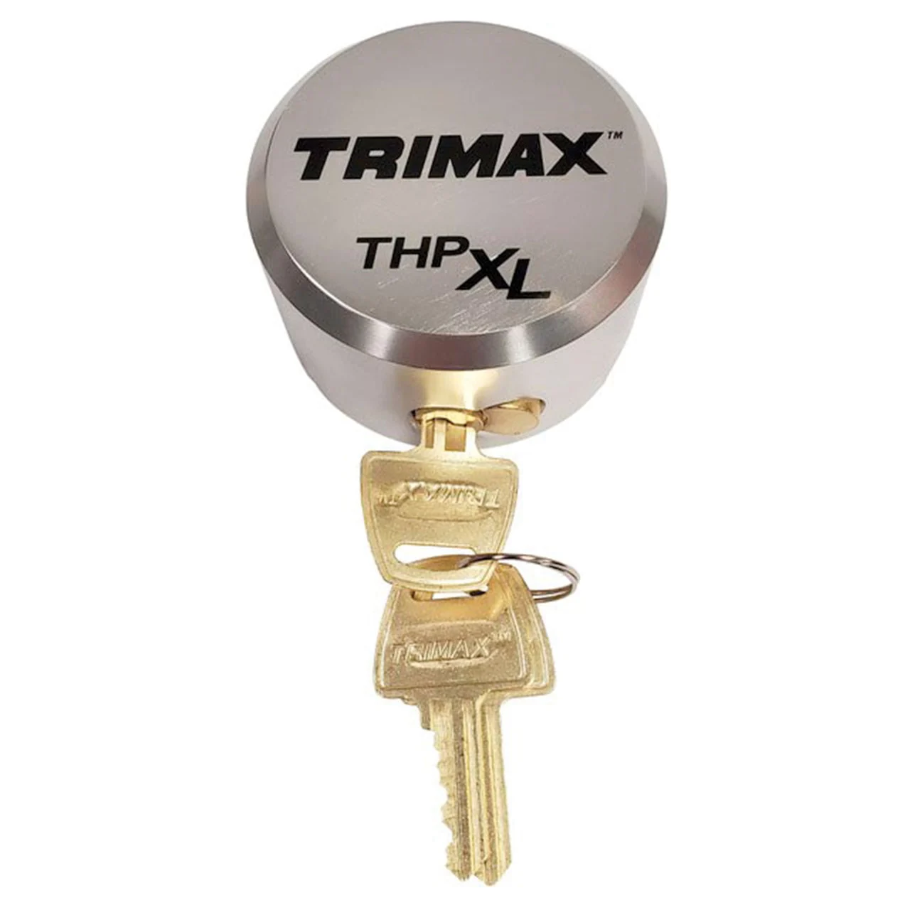 TRIMAX THPXL-AL SV Aluminum "Hockey Puck" Internal Shackle Padlock - Silver - THPXL-AL SV
