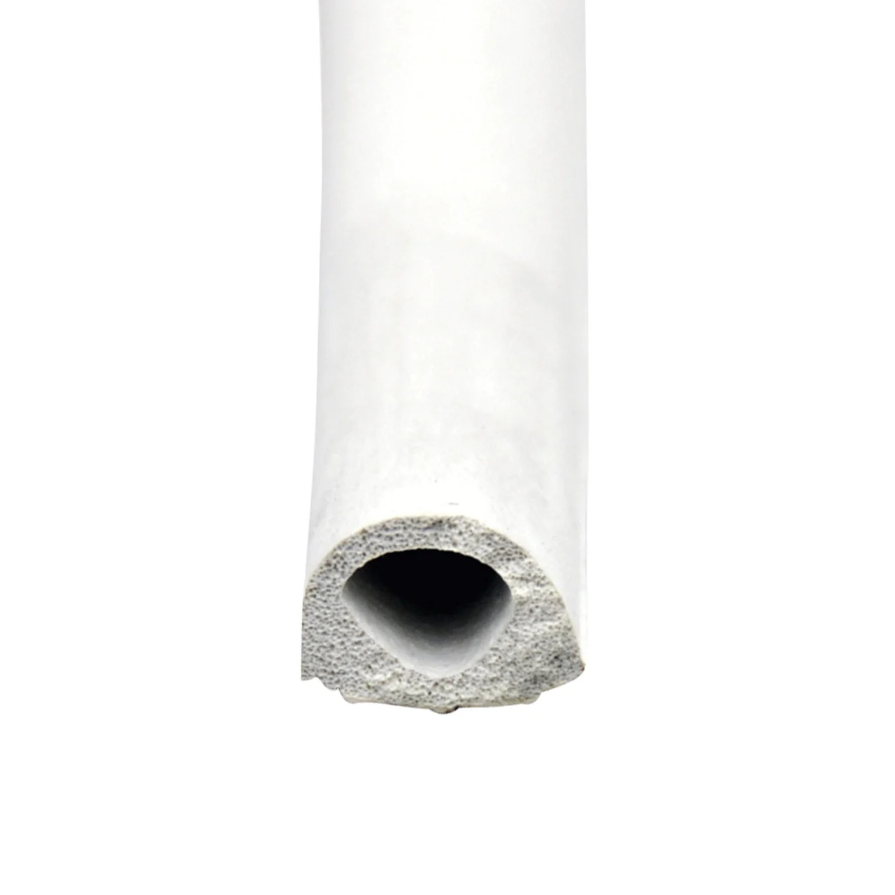 AP Products 018-204 "D" Seal with PSA Tape - 1/2" x 3/8" x 50', White - 018-204