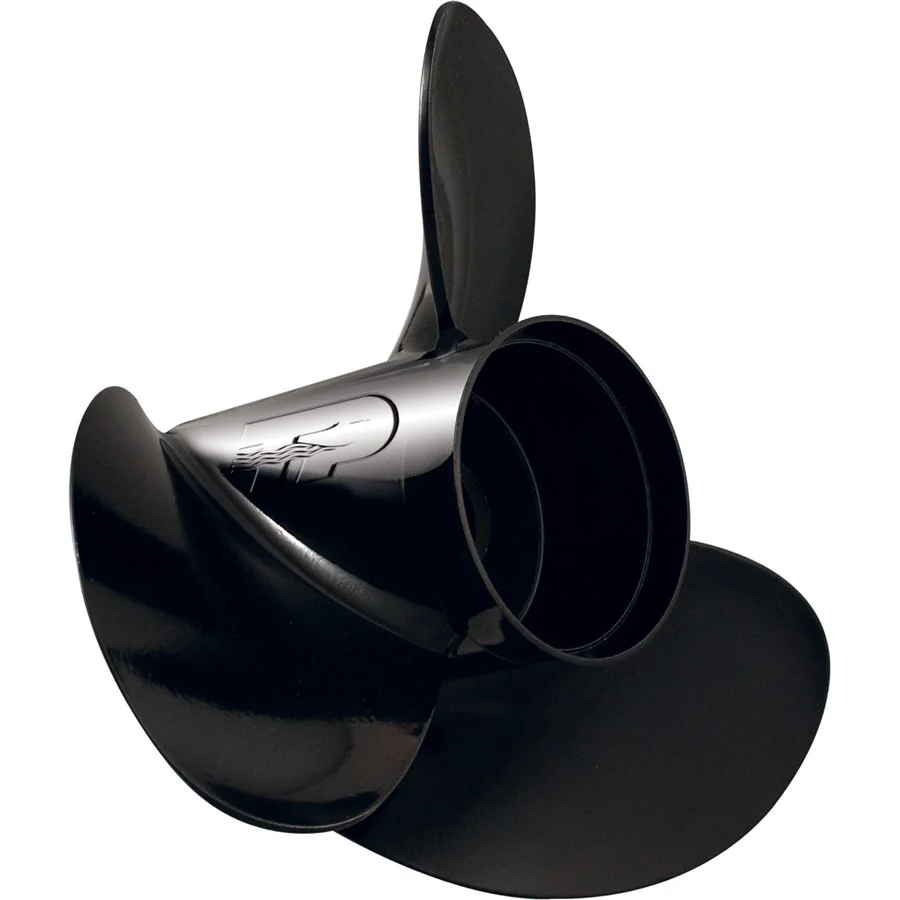 Turning Point Propellers 21300810 Hustler 3-Blade Aluminum Propeller for 6-74hp Engines with 3.5" Gearcase - 12.5" x 8", Right Hand Prop H1-1208 - 21300810