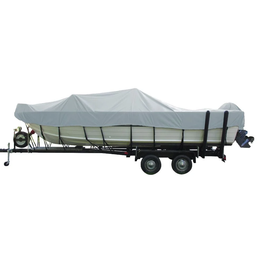 Carver by Covercraft Outboard Carver Performance Poly-Guard Wide Series Styled-to-Fit Boat Cover f/18.5' Aluminum V-Hull Boat