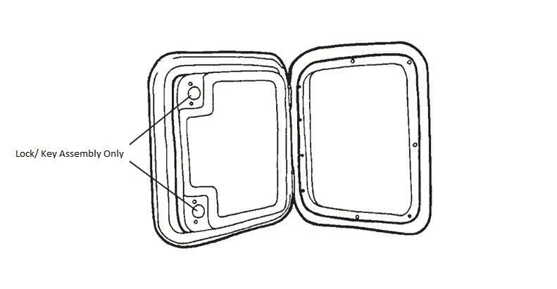CASSETTE ACCESS DOOR- WHI