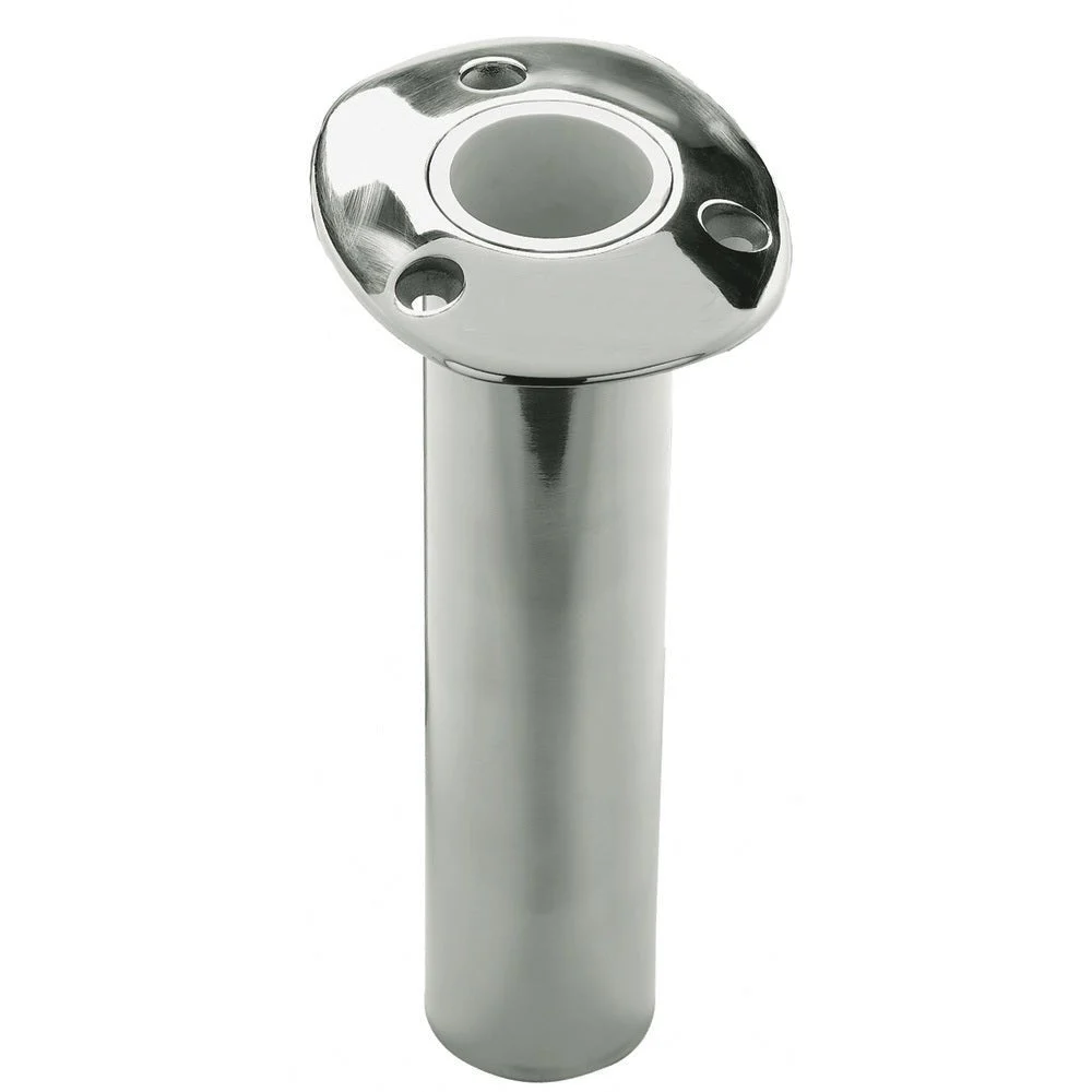 C.E. Smith 536800S - Flush Mount Rod Holder - 0 Degree - Swivel - 10.5" Deep – Marine Boat Replacement Part