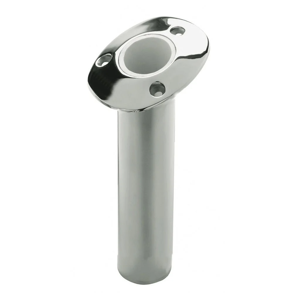 C.E. Smith 536810C - Flush Mount Rod Holder - 15 Degree - Cast - 10.5" Deep – Marine Boat Replacement Part