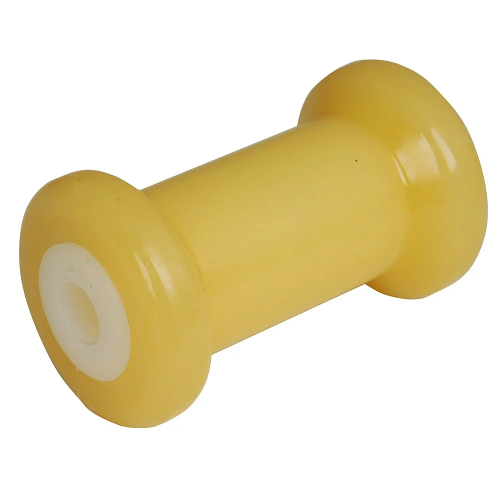 C.E. Smith Spool Roller 5" - 5/8" ID - Gold TPR w/Bushing White Solid – Marine Boat Replacement Part