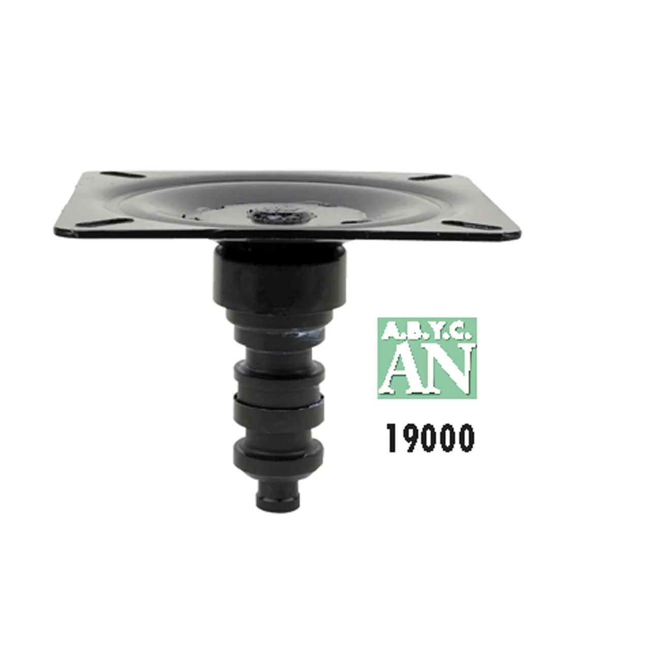 Attwood 19000 Snap-Lock 1.77" Seat Mount - Black E-Coat Steel, 3° Tilt - 19000