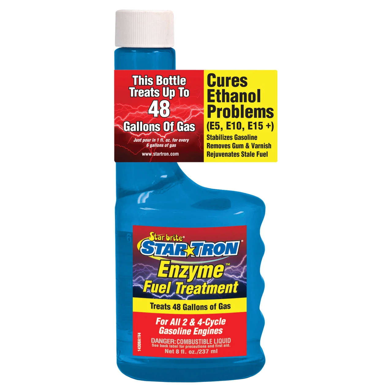 Star brite 14308 Star Tron Enzyme Fuel Treatment - Classic Gas Formula, 8 oz - 14308