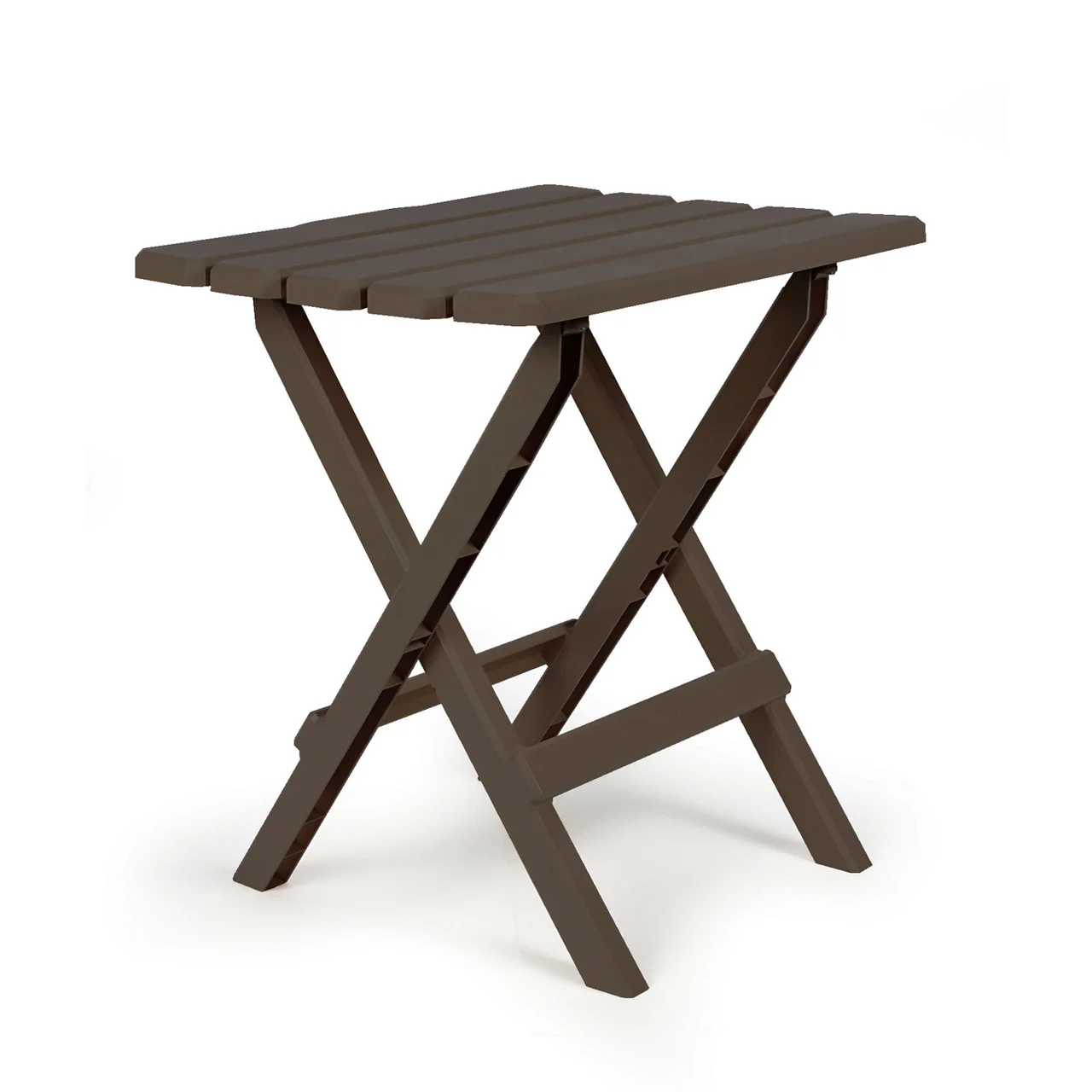 Camco 51886 Large Adirondack Folding Table - Brown - 51886