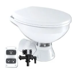 Commodore Quiet Flush Electric Toilet - Rear Macerator W/Solenoid Valve - Regular Size