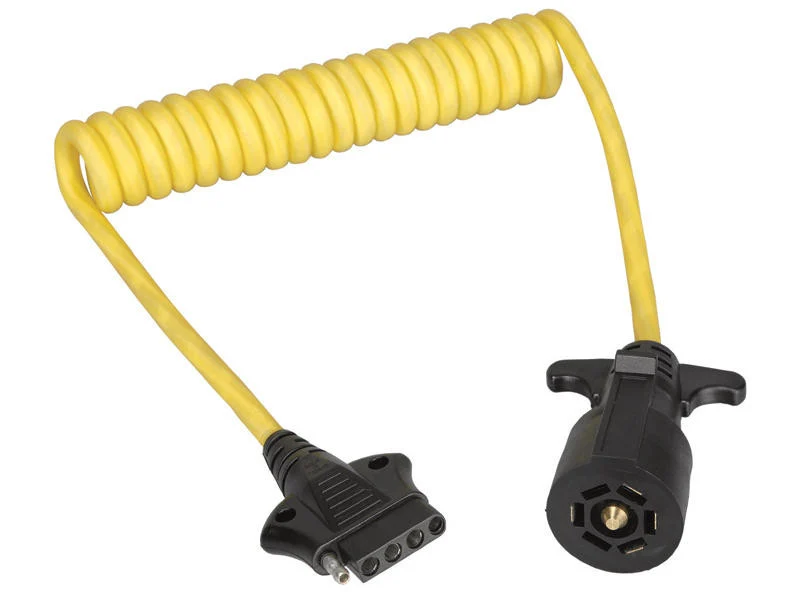 Reese 787195 Trailer Connector Adapter - 4', 7-Pin to 5-Flat - 787195