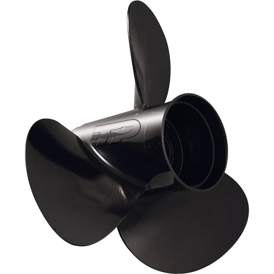 Turning Point Propellers 21110910 Hustler 3-Blade Aluminum Propeller for 6-74hp Engines with 2.5" Gearcase - 9" x 9", Right Hand Prop R5-0909 - 21110910