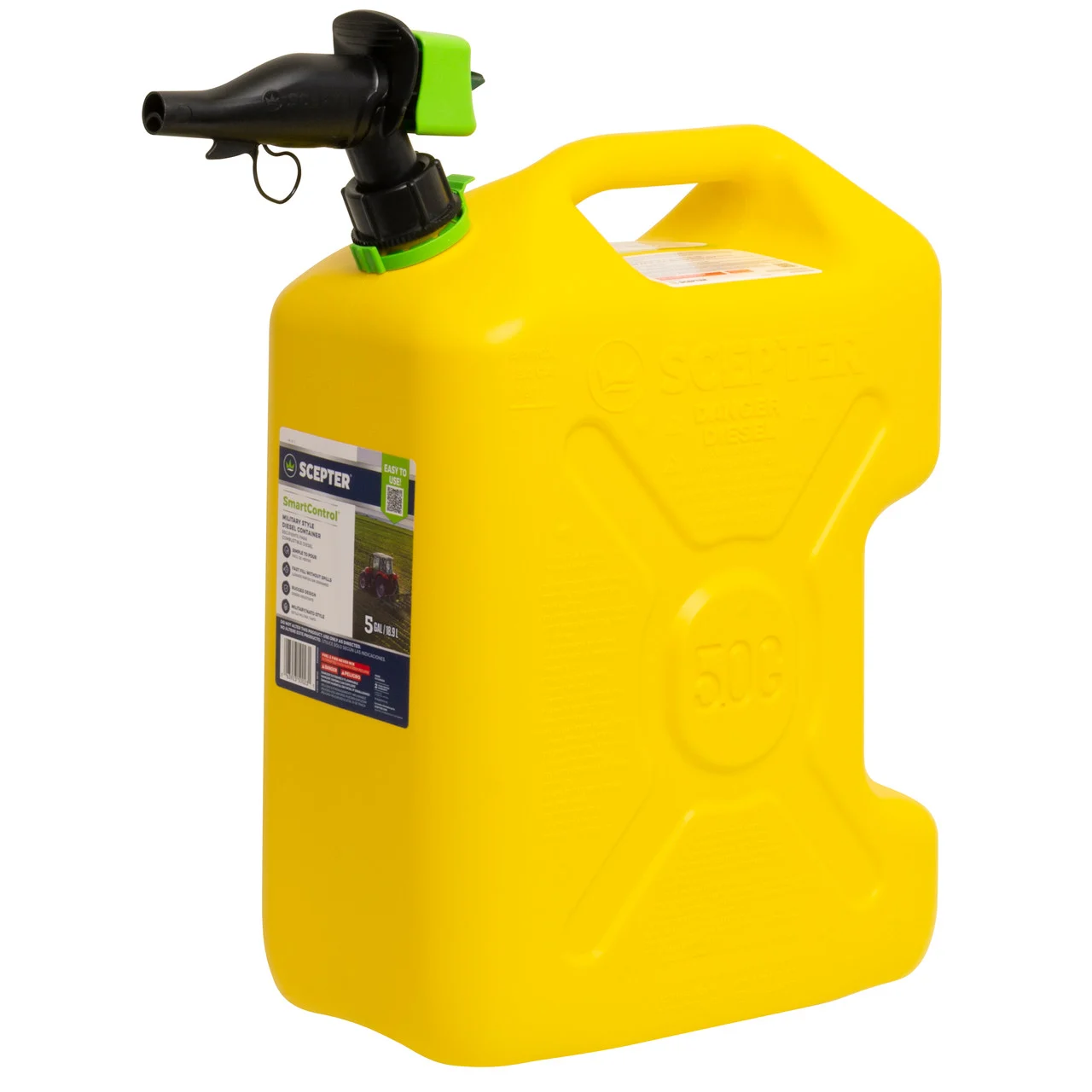 Scepter Fscrvd5 Smartcontrol Rv Diesel Can With Rear Handle - 5 Gallon - FSCRVD5