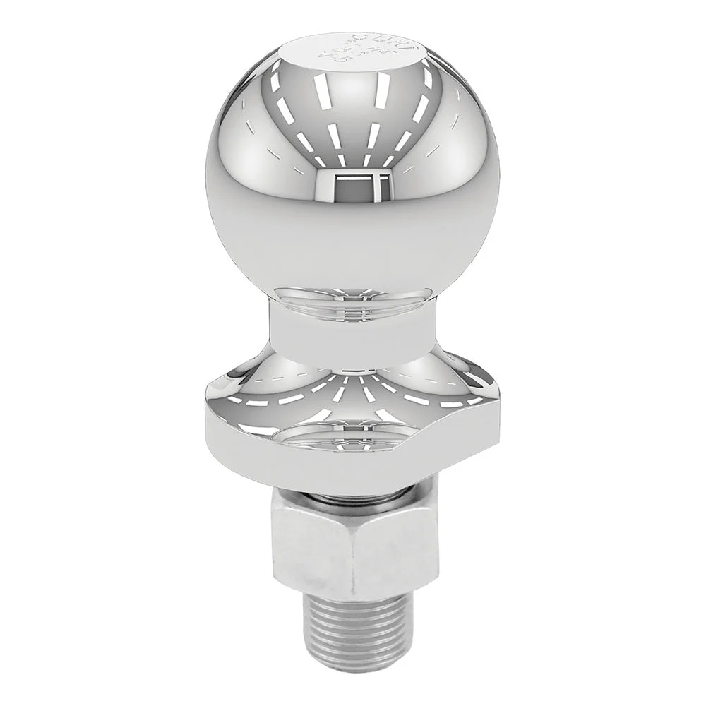 Curt 1-7/8" Trailer Ball - 3/4" x 1-5/8" Shank - 2,000 lbs. - Chrome – Marine Boat Replacement Part